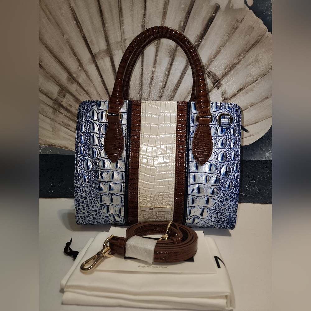 Brahmin Cami Coastal Blue Odysea NWT